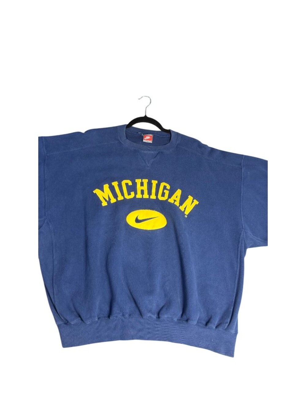 Nike Michigan Blue Crewneck Sweatshirt XL  Cotton/Poly Vintage Style